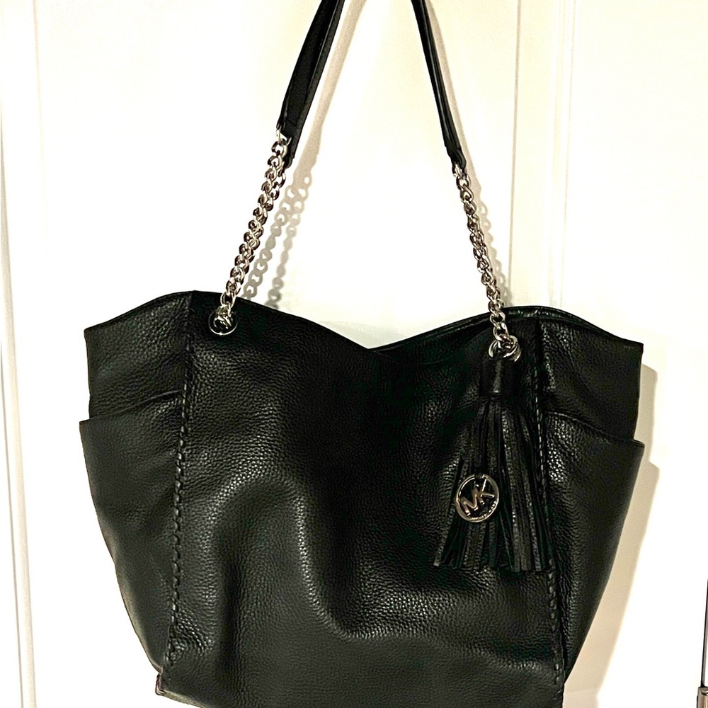Michael Kors Black Leather Shoulder Bag